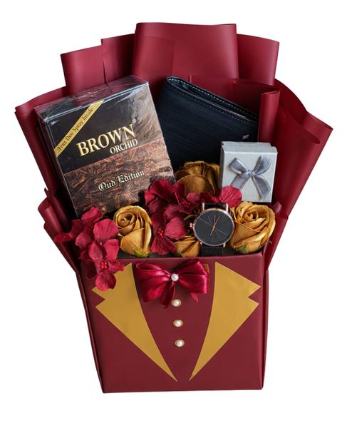 Tuxedo of Gifts - Luxury Mens Gift Set with Brown Orchid Oud Edition