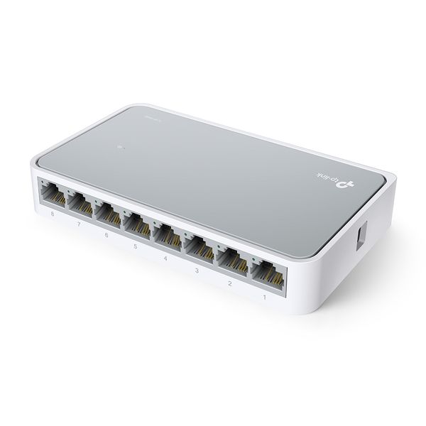 TP-Link SF1008D 8-Port 10/100Mbps Desktop Switch Green Tech Plug &amp; Play
