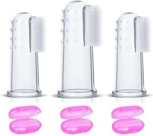 Baby Silicone Finger Toothbrush - 3 Pack