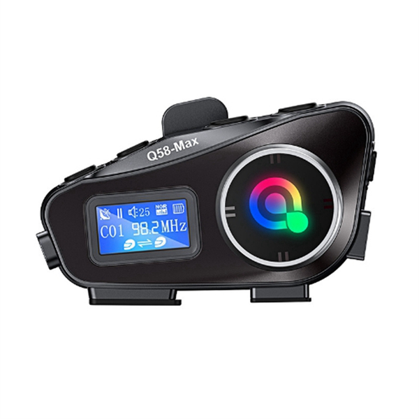 Q58 Max Motorcycle Helmet Bluetooth Intercom IP65 Waterproof