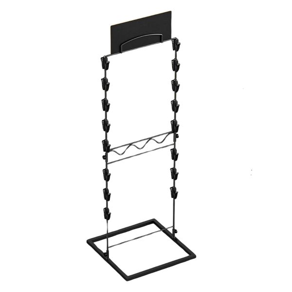 32 Clips Countertop Chip Rack Display Retail Stand - Black