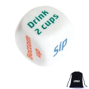OMG Drinking Dice Game - 1 Dice + OMG Pouch