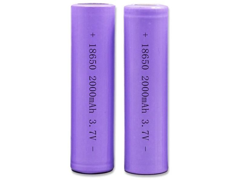 Vape Dual Pack of 2- Flat Head Battery- 2000mAh