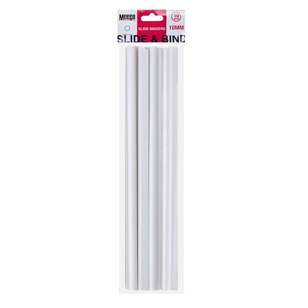 Meeco 10mm Slide Binders - White