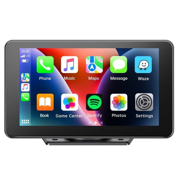 7-Inch Car Portable Smart Screen with CarPlay, Android Auto &amp; Reverse Cam