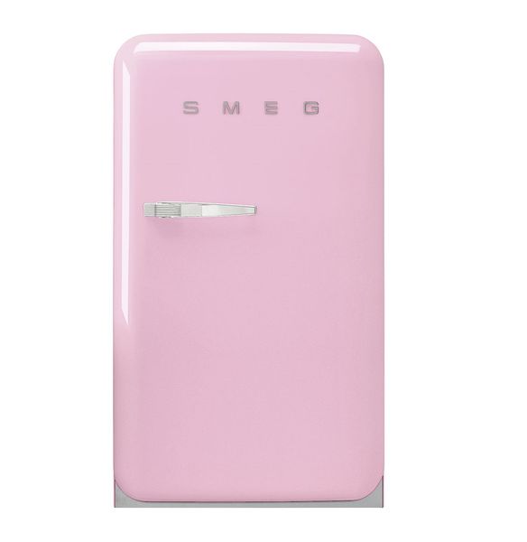Smeg 55cm Pastel Pink Retro Happy Bar Fridge (Right Hinge)