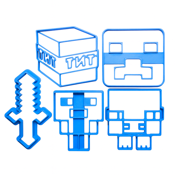 Minecraft Cookie Cutter Set - 5 Piece