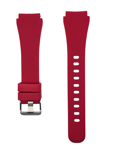 Silicone Strap Compatible with Garmin Vivoactive 5-Red
