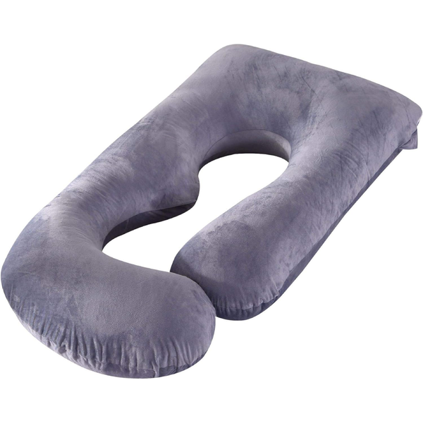 Pregnancy Pillows for Sleeping U-Shaped Full Body Pillow with Velvet Cover