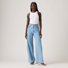Levi's® Women's Cinch Baggy Jeans - Med Indigo - Worn In
