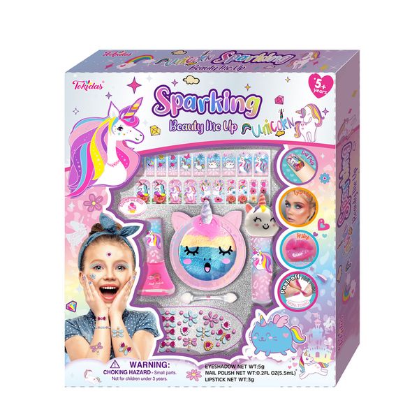 Tokidas Makeup Sets Unicorn Sparkling Beauty with Case