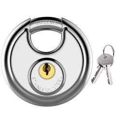 Stainless Steel Discus Padlock -80mm