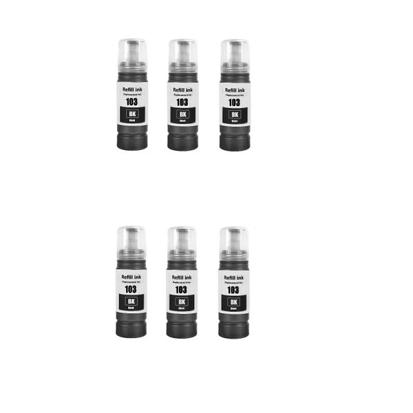 Compatible Black 103 Ink Bottle is compatible with Epson 103 x 6