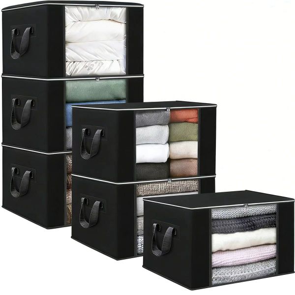 8-Pack Household Storage Bags 75L Large Capacity Multi-Purpose Storage