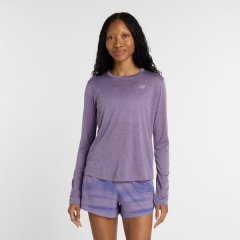 New Balance Women's Athletics Long Sleeve T-Shirt - Purple