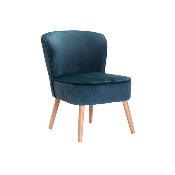 Beau Velvet Chair - Petrol Blue