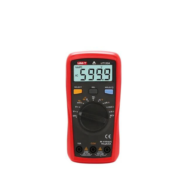 UNI-T UT133A Digital Multimeter 6000 Count AC/DC 600V 10A NCV Temp