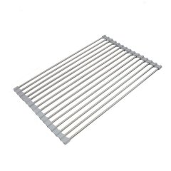 Roll Up Dish Drying Rack Kitchen Over Sink Drainer Rack Foldable