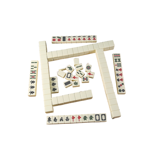 Chinese Mahjong Game Set with 144 Tiles ivory