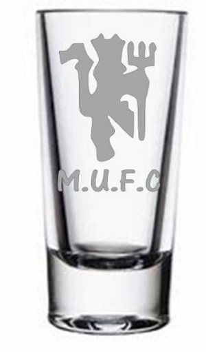 Manchester United Football Club - Etched Shot Glass (Set of 6)