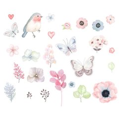 Princess Nature Watercolor Art Sticker for Wall Decoration