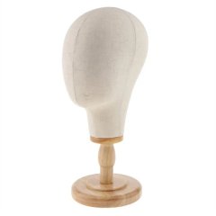 Wig Head Stand Mannequin Headhat Display Stand Linen Wig Holder