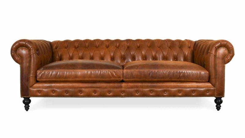 Figure It Out Leather 3 Seater Sofa