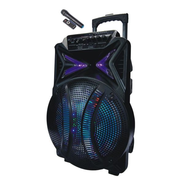 Supersonic 12" Portable Karoake Speaker Trolley Soundcraft Explorer SX-112D