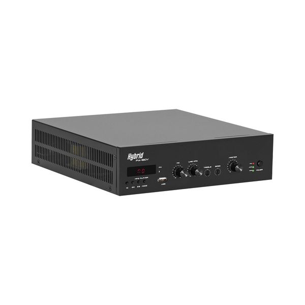 Hybrid Pa-180v 180w 100v Pa Amp with Bt &amp; Usb