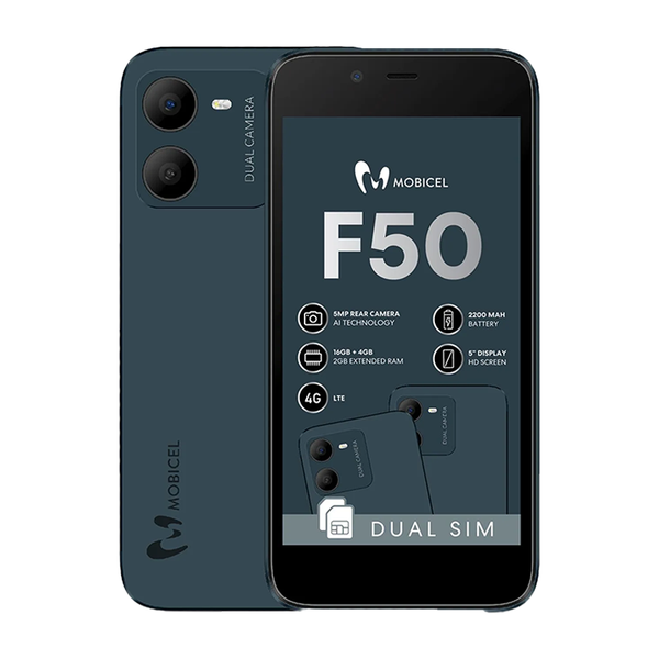 Mobicel F50 4G Dual Sim 16GB Vodacom Network Locked - Blue
