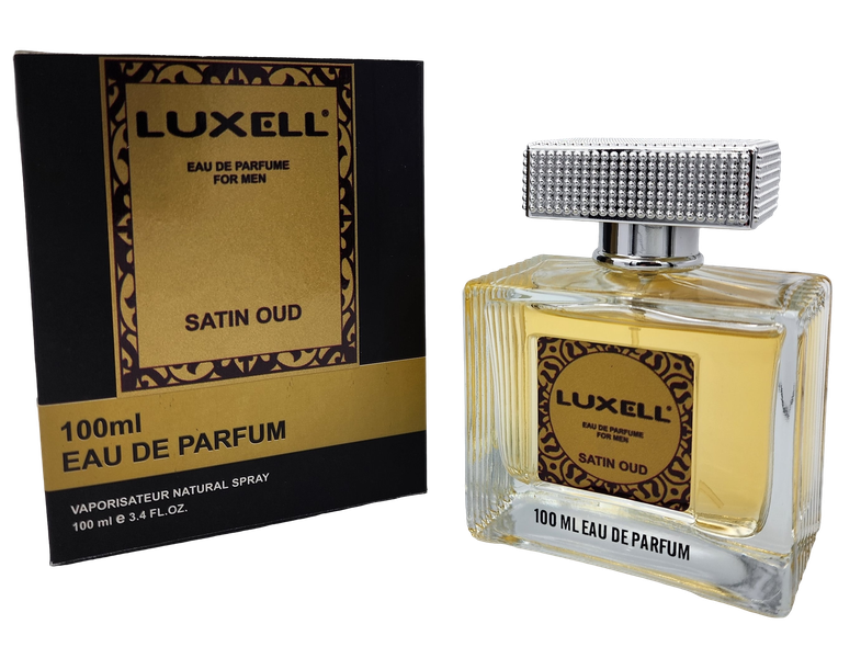 LUXELL - SATIN OUD Perfume for Men - Powerful Evolution of Oud Scent - 100ml