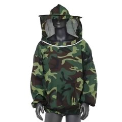 Protective Jacket For Beekeeping Zipper Design Ventilated Safety With Veil