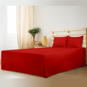 Pierre Cardin - Easyfit Sheeting Set - Red