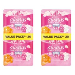 Always Senitive Sanitary Pads Ultra Normal Plus - 2 x 20's