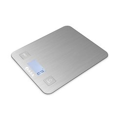Ultra-Slim Digital Kitchen Scale 5kg - Stainless Steel with LCD Display