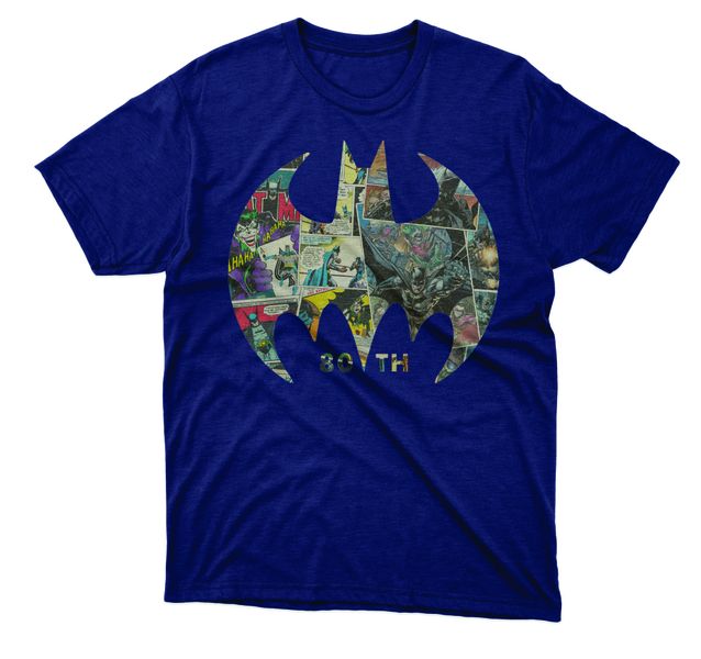 Batman - 80 years anniversary MENS navy T-shirt