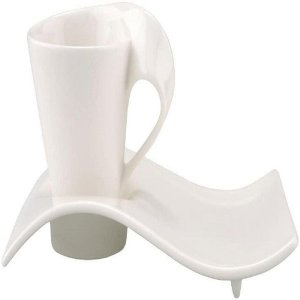 New Wave Coffee and Tea Set - Cup and Saucer - Set of 2