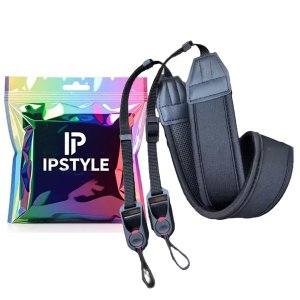 IPSTYLE Camera Strap for DSLR/Mirrorless, Quick-Detach Metal Buckles