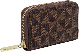 Credit Card Holder for Women Small Wallets Ladies 9 Card Slots Keychain