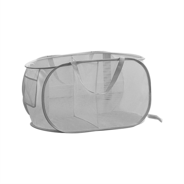Breathable Mesh Folding Laundry Basket Household B