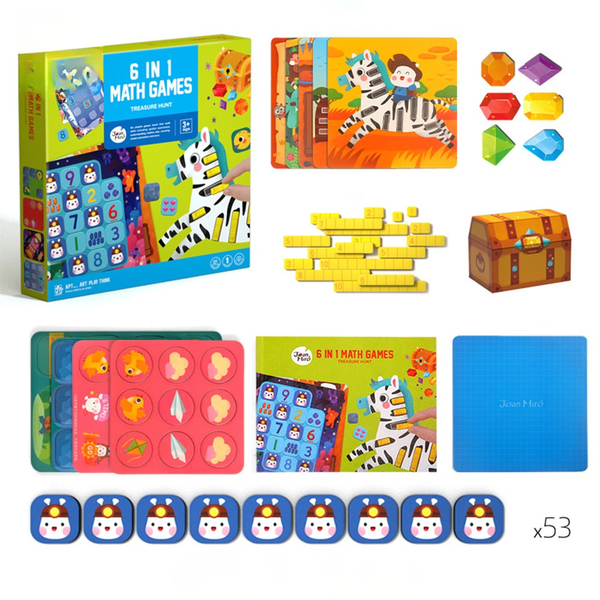 Jar Meló: Magnetic Maths Games 6-in-1 Set - Educational Skills Toy for Kids