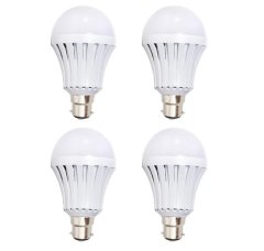 Wish Load Shedding 5W Emergency Rechargeable LED Light Bulb Bayonet 4 Pack