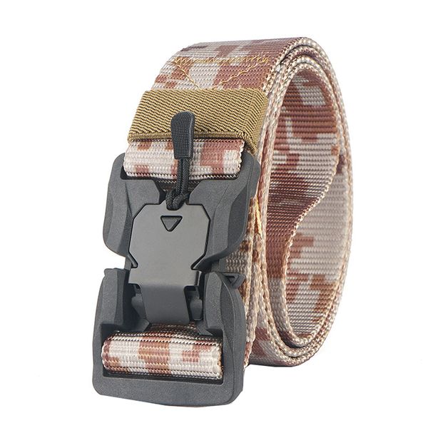 Magnetic Buckle Quick-Release Nylon Canvas Military Belt