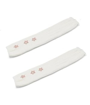 Y2k Arm Warmers Kawaii Star Arm Cover Knitted Long Fingerless Gloves