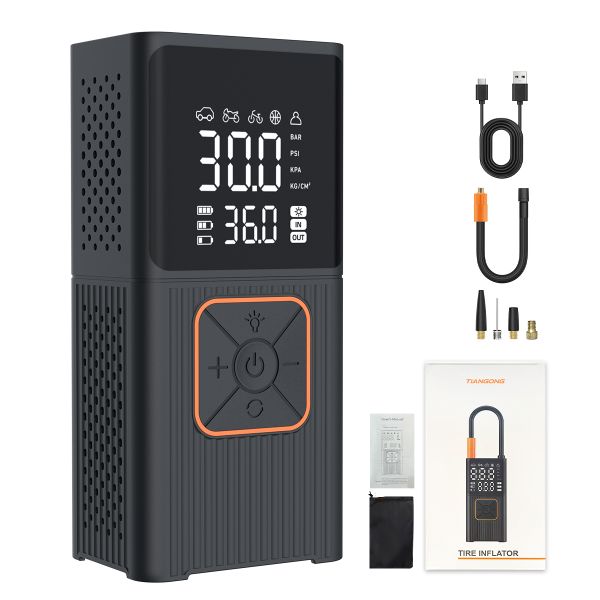 TIANGONG - Air Pump Tire Inflator Portable Air Compressor Powerbank 3600mAh