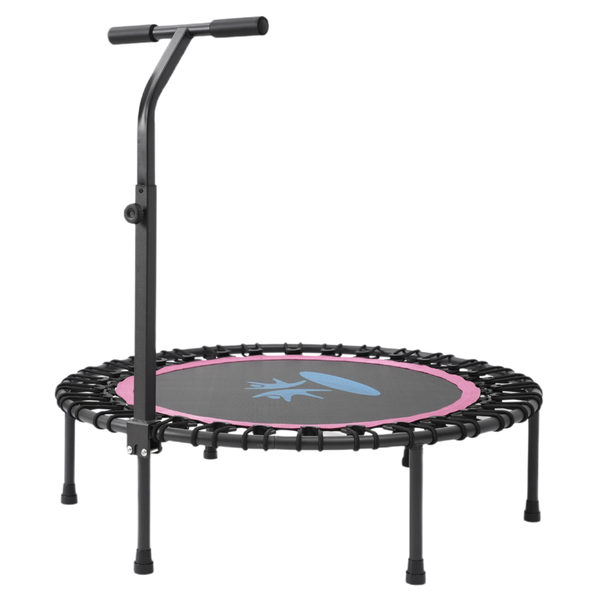 Rebounder Fitness Trampoline - Adjustable Handle Bar - 1818 Fitness