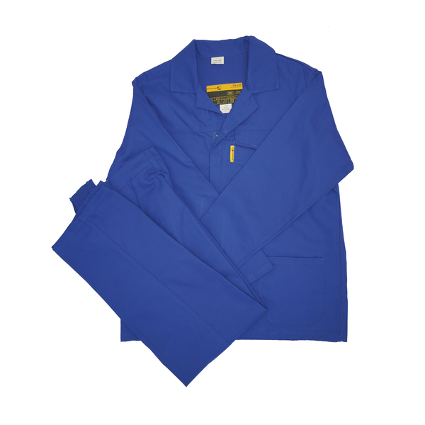 J54 100% Cotton 2 Piece Conti Suit Royal Blue