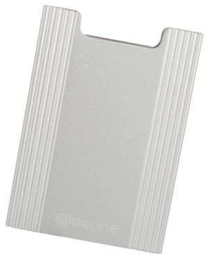 Minimalist Wallet - Slim Light Weight Card Holder RFID Blocking - Silver
