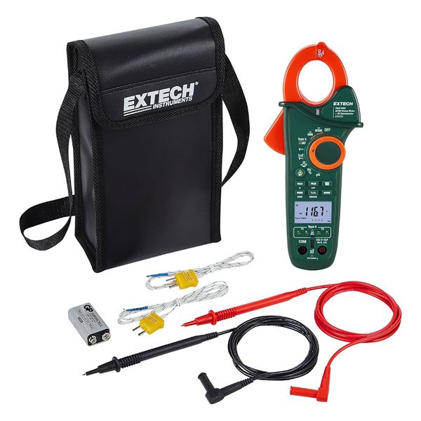 Extech EX623A 600A True RMS Clamp Meter with IR Thermometer &amp; NCV