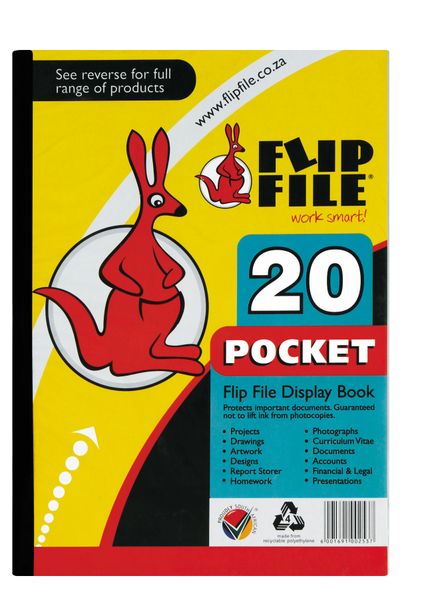 Flip File A4 Display File - 20 Pocket